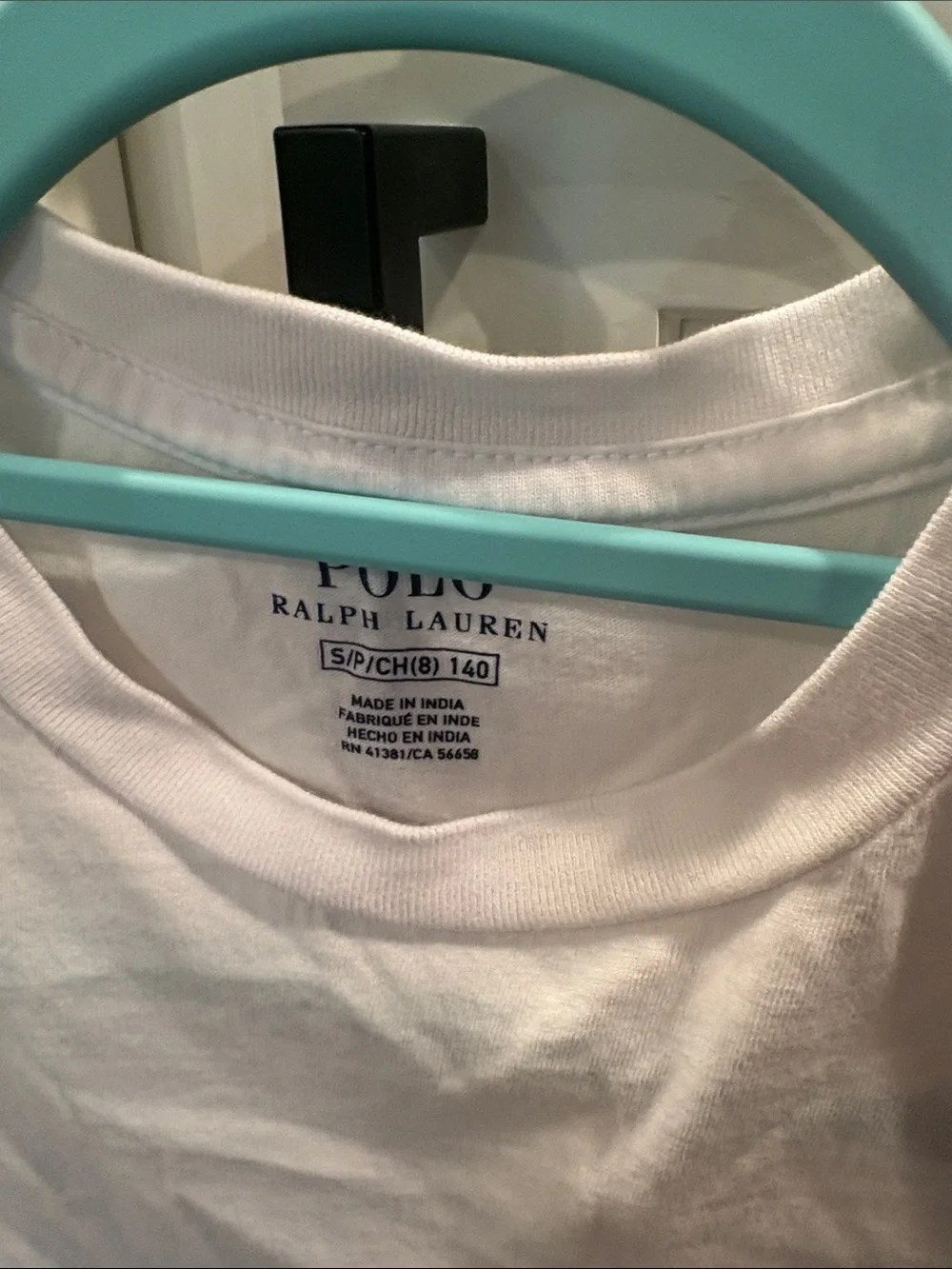 Polo by Ralph Lauren White Short Sleeve Tee with Navy Pony